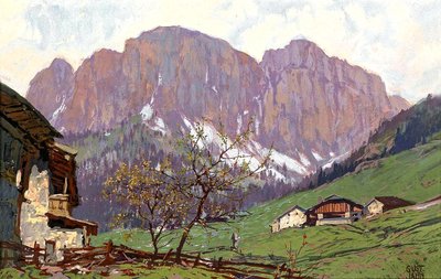 Mountain Motif by Gustav Jahn